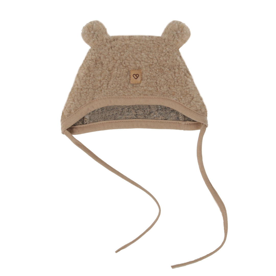 100% Soft Wool Hat Bear - Bump & Milk