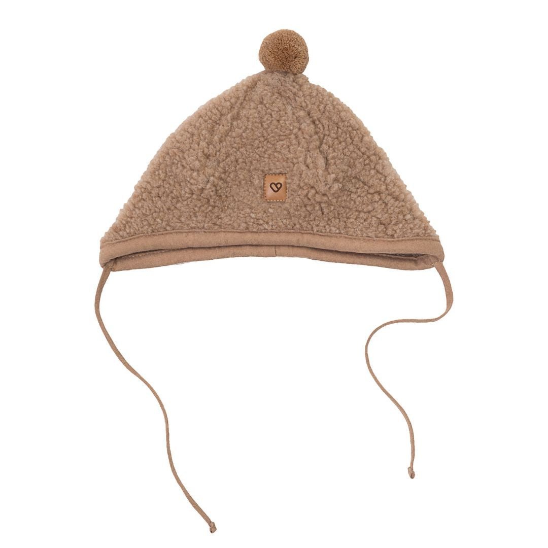 100% Soft Wool Hat ’Tulip’ - Brown - Bump & Milk