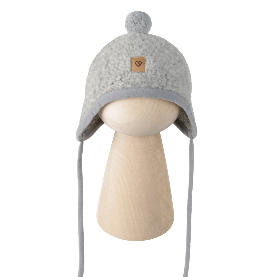 100% Soft Wool Hat ’Tulip’ - Grey - Bump & Milk