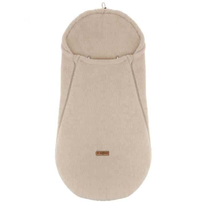 100% Wool Car Seat/Carrycot Sleeping Bag 0 - 18mths - Beige - Bump & Milk