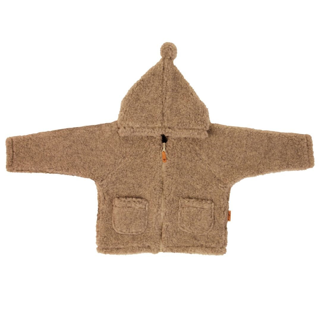 100% Wool Fleece ’Meri’ Jacket - Brown - Bump & Milk