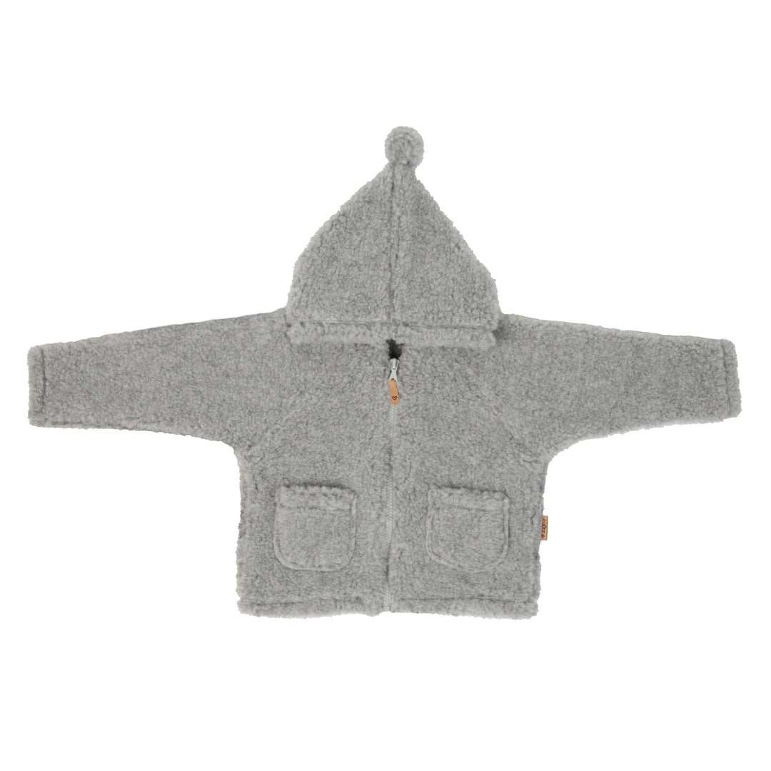 100% Wool Fleece ’Meri’ Jacket - Grey - Bump & Milk