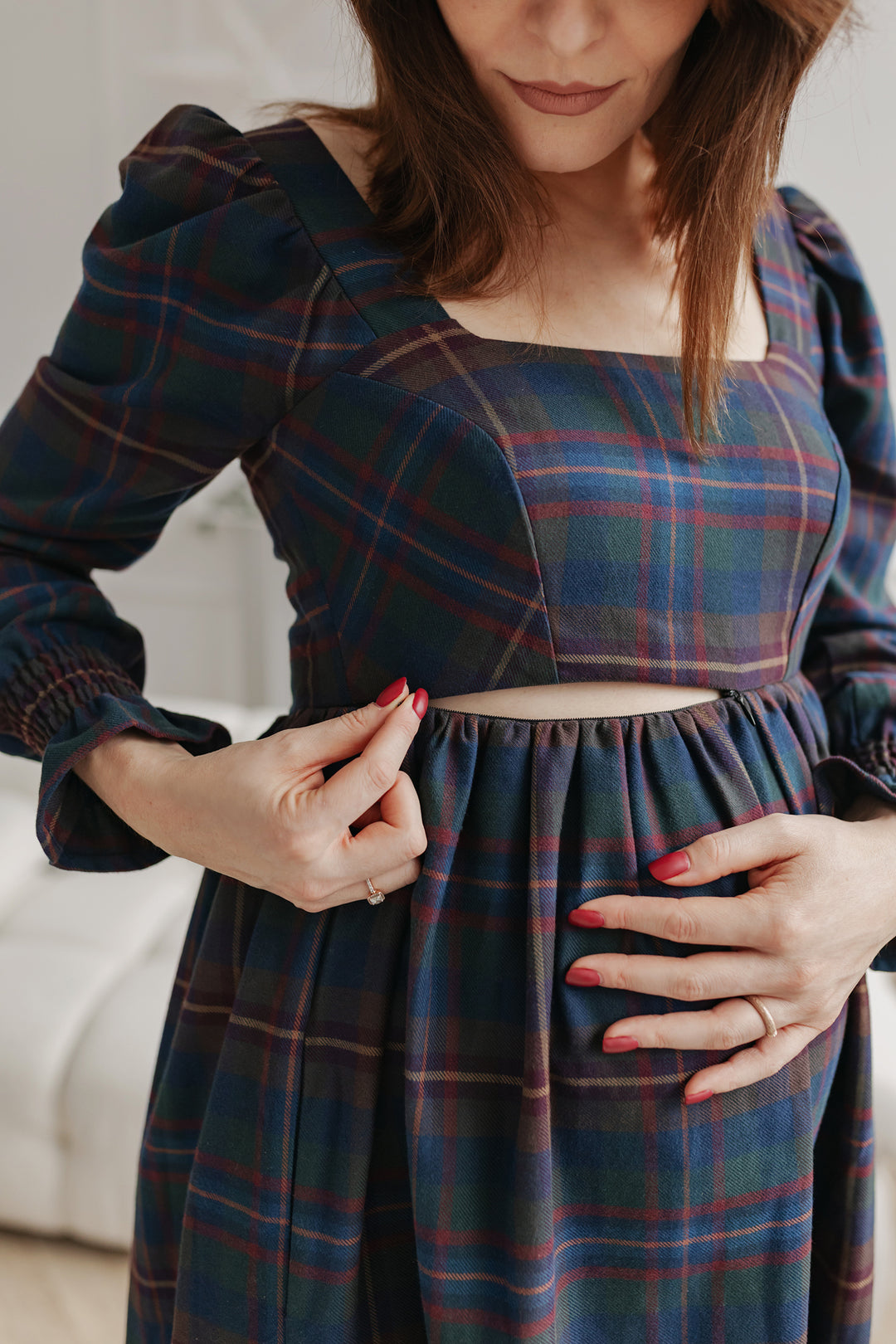 Breastfeeding christmas dress