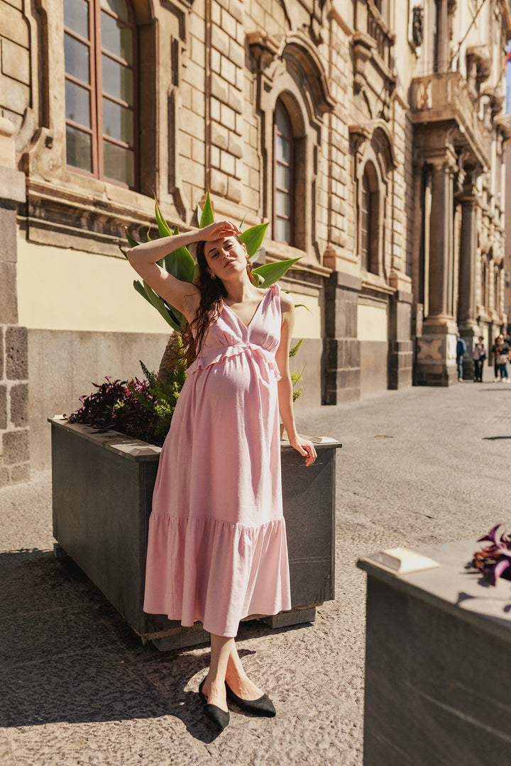Sienna Dress Pink - Pre-Order - Shipping 20-27th of May