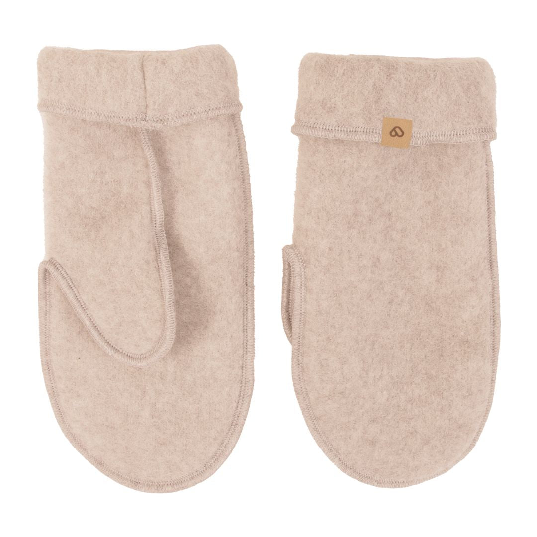 Adult Mittens in Beige - 100% Wool - Bump & Milk