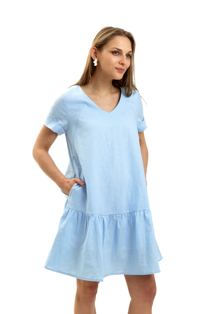linen breastfeeding dress