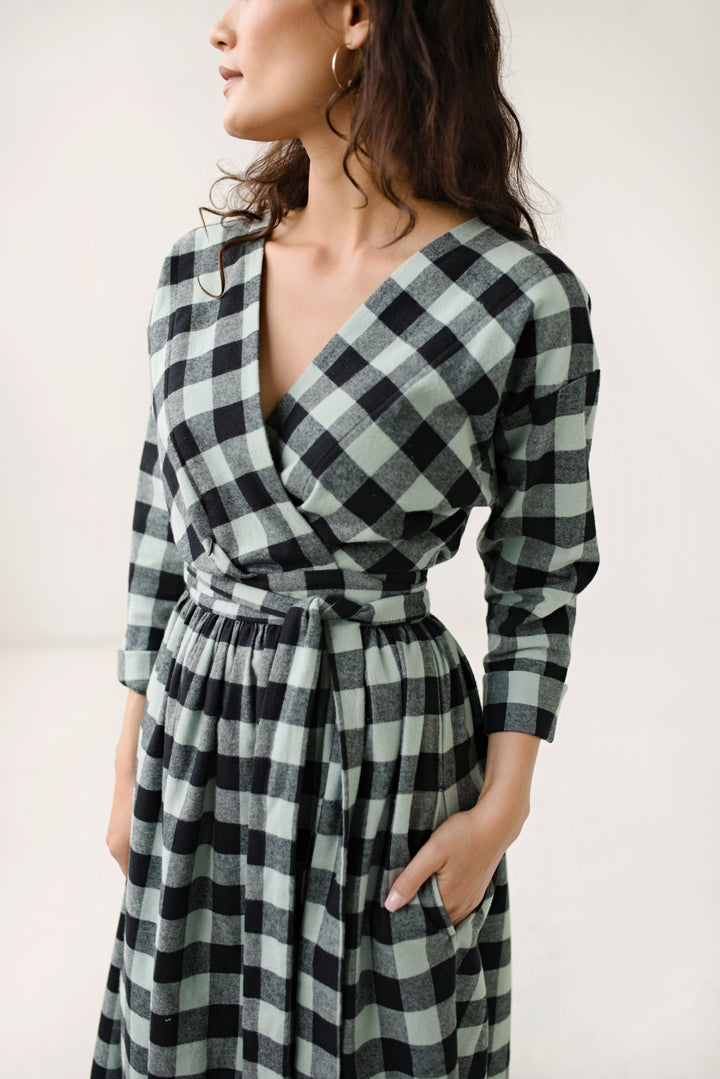 Cara Wrap Dress - Bump & Milk