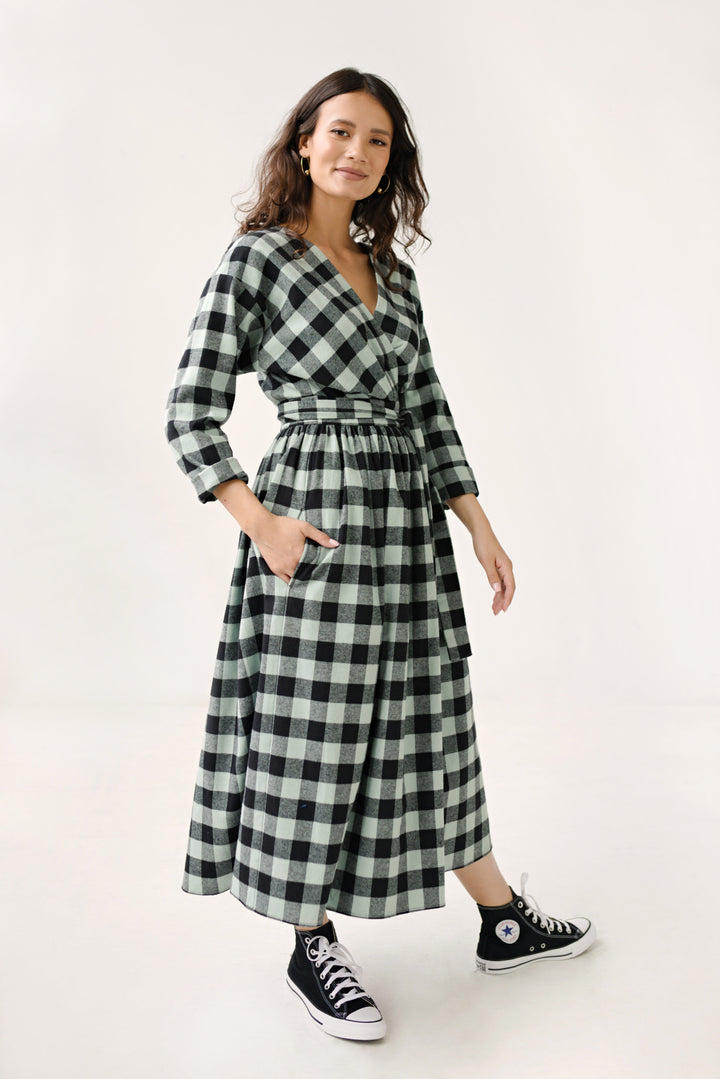 Cara Wrap Dress - Bump & Milk