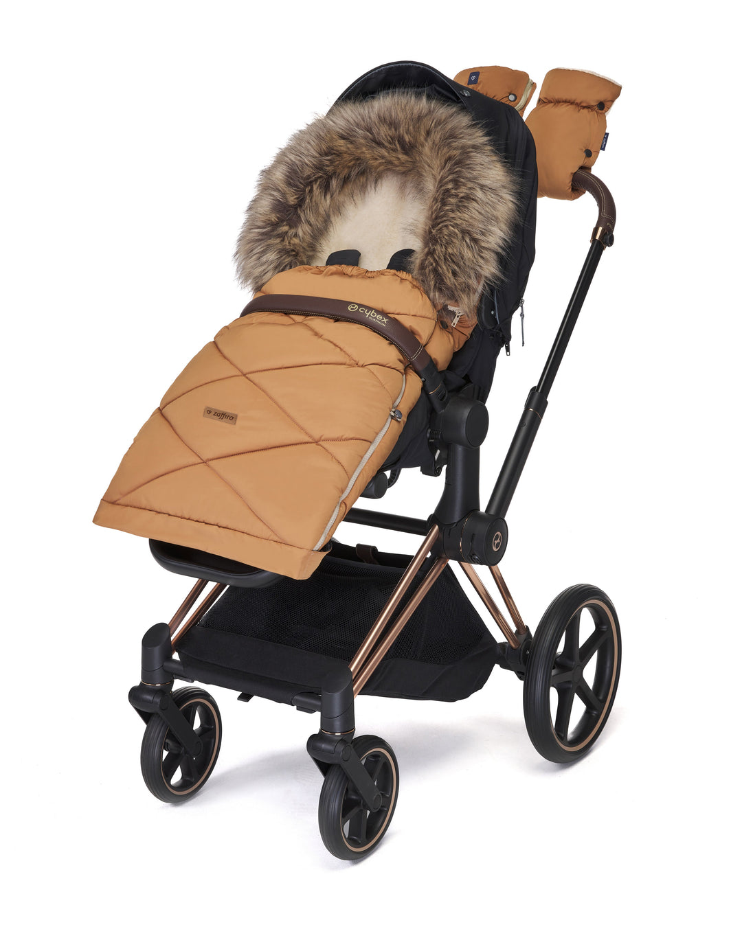 GrowUp 4.0 Footmuff Lined with 100% Sheepskin 0 - 4 yrs - Beige - Bump & Milk