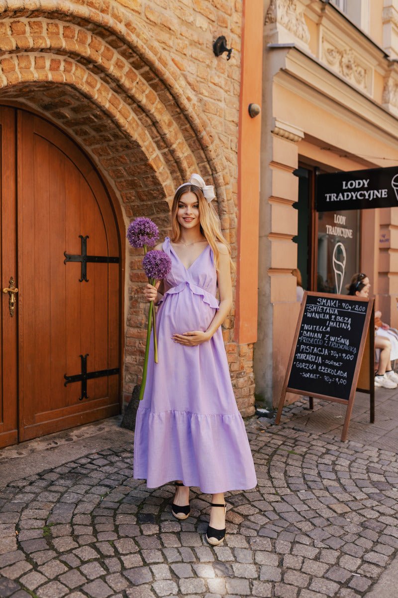 Sienna Dress Lilac - Bump & Milkdress