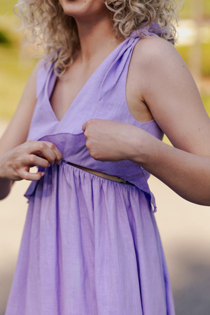 Sienna Dress Lilac - Bump & Milkdress