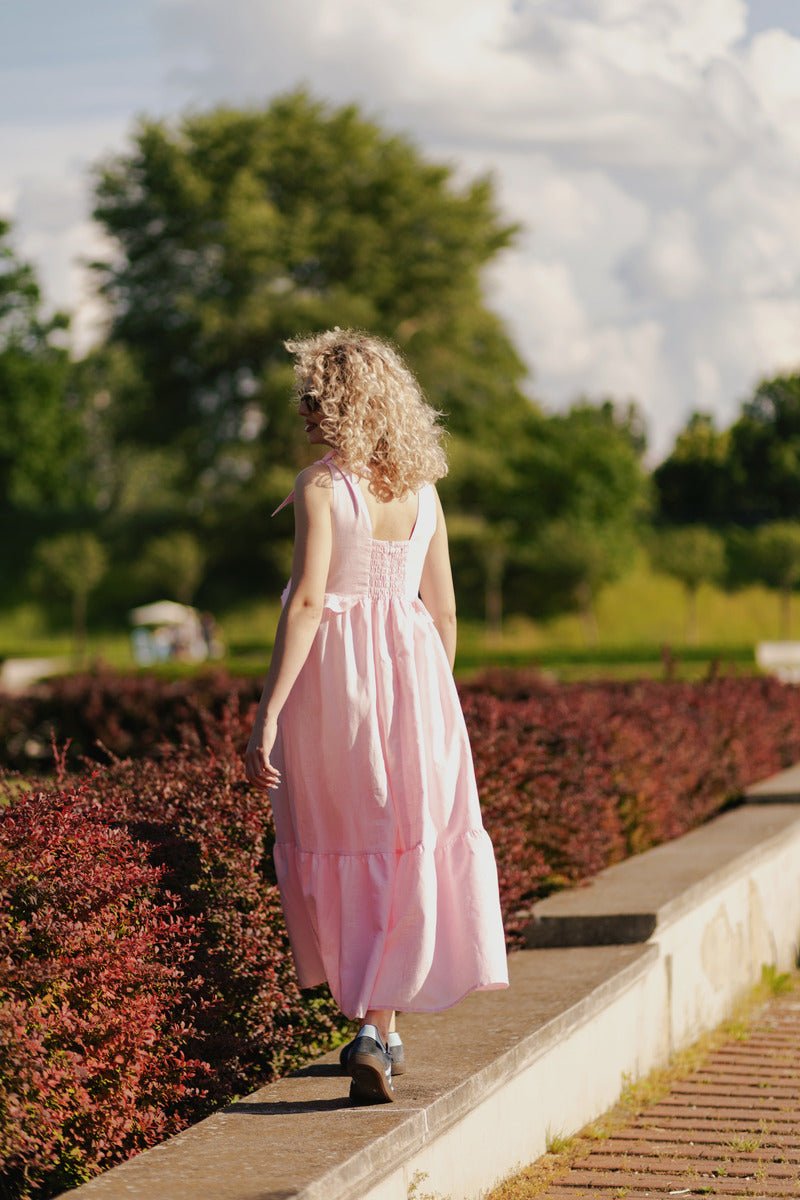 Sienna Dress Pink - Bump & Milkdress