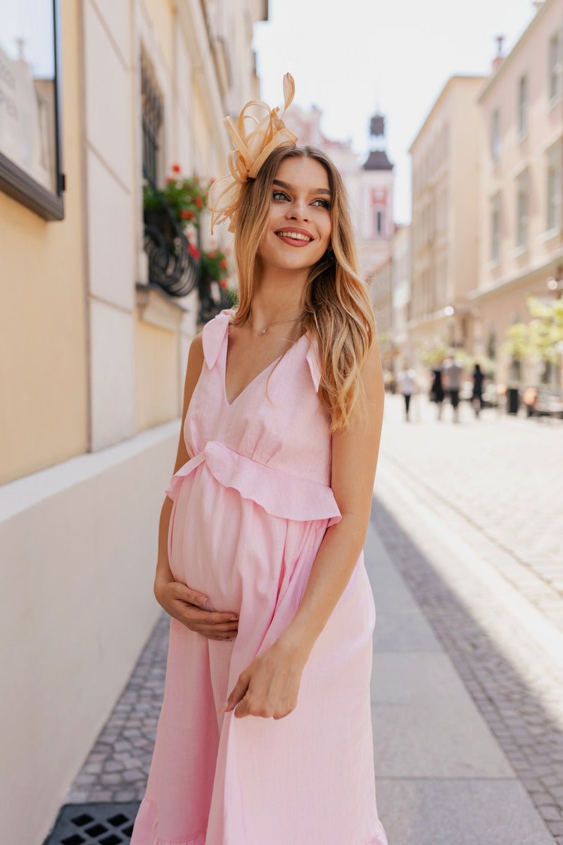 Sienna Dress Pink - Bump & Milkdress