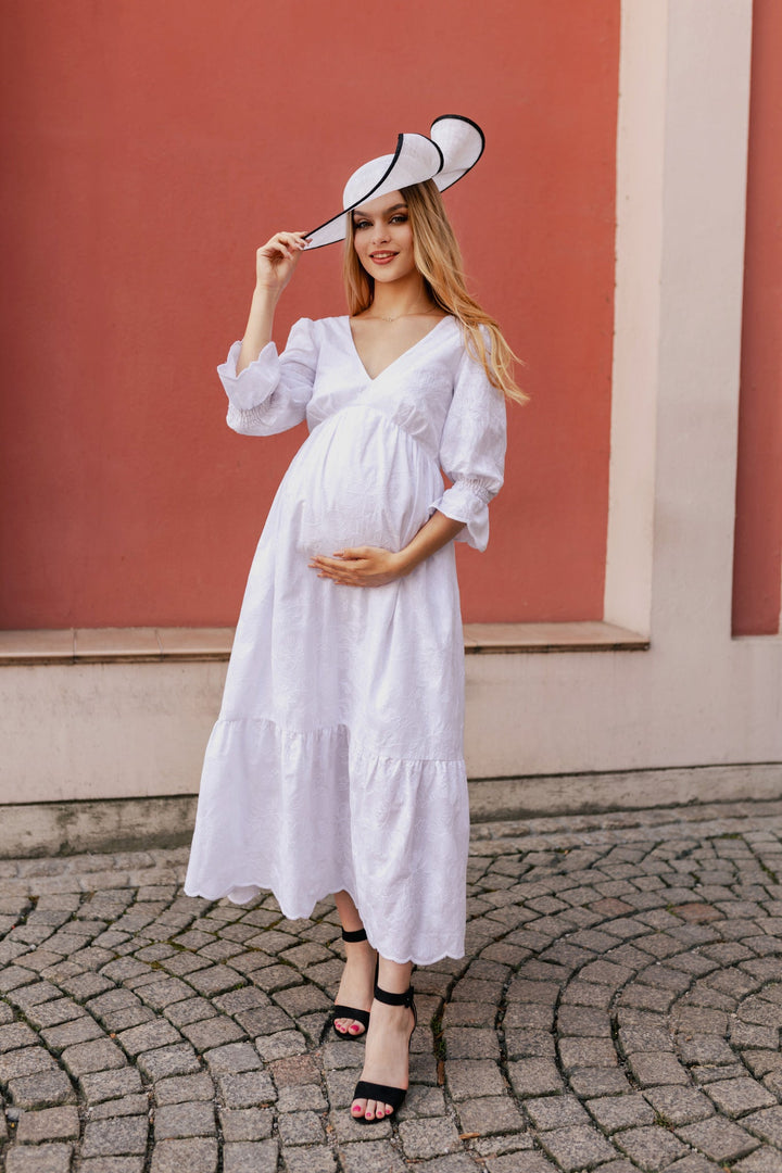 Valeria Dress White - Bump & Milk